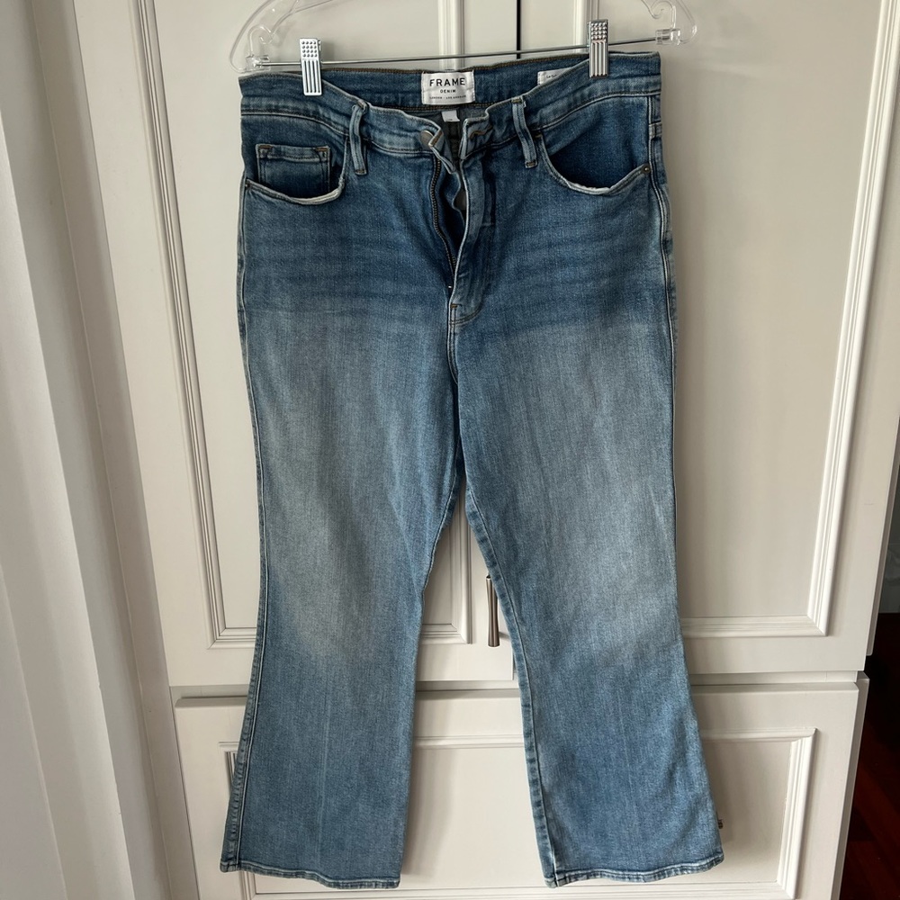 Frame cropped jeans